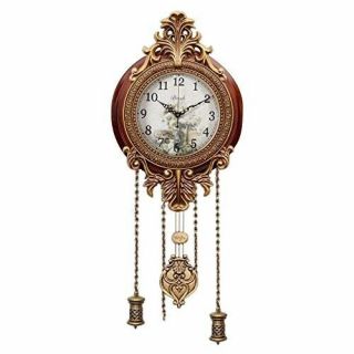 Reloj De Pared Fino Elegante Para Casa Negocios Pendulo Estilo Vintage Calidad 8