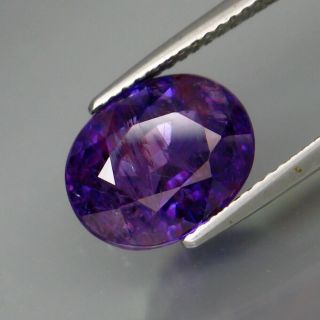 5.  76ct.  Rare Color Big Top Purple Unheated Sapphire Tanzania Good Luster