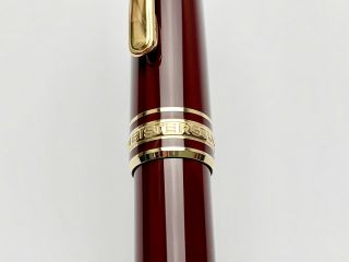 Vintage Montblanc Meisterstuck No.  144 Fountain Pen in Bordeaux Color 4