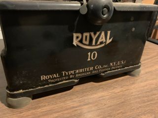 Vintage Antique Royal Typewriter Royal 10 4