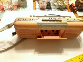 RARE Vintage Sharp QT - 50 (L) Stereo AM/FM Cassette Recorder Radio w/Strap 8