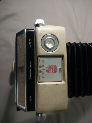 RARE LINHOF 2.  25 X 3.  25 COLOR MONORAIL FILM CAMERA w/ 11