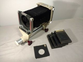 Rare Linhof 2.  25 X 3.  25 Color Monorail Film Camera W/