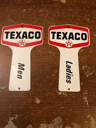 Vintage Texaco Restroom Key Holder Sign 5