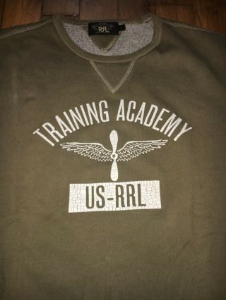 Vintage Rrl Sweatshirt L Training Academy Double Rl Ralph Lauren