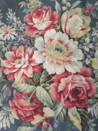 Vintage Ralph Lauren Kimberly Floral Roses Duvet Cover Full/queen