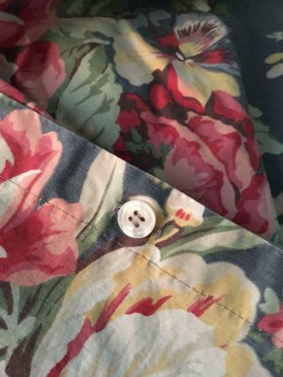 Vintage Ralph Lauren Kimberly Floral Roses Duvet Cover FULL/QUEEN 2