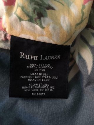 Vintage Ralph Lauren Kimberly Floral Roses Duvet Cover FULL/QUEEN 3