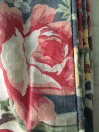 Vintage Ralph Lauren Kimberly Floral Roses Duvet Cover FULL/QUEEN 5