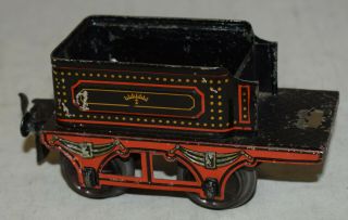 Vintage Prewar Marklin Tin Litho Locomotive Tender - 1 Gauge - Germany 2