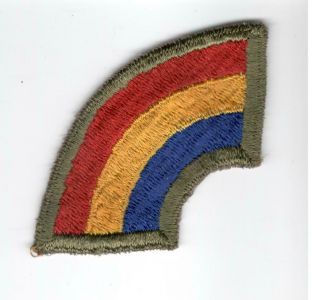 Ww 2 Us Army 42nd Infantry Division Od Border Patch Inv A643