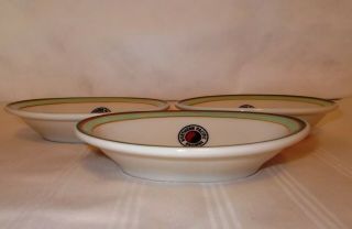 3 Vintage NORTHERN PACIFIC RAILWAY Oval Small Bowls 5 1/2 