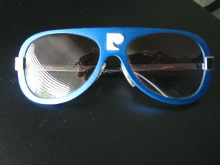 Pierre Cardin VINTAGE Sunglasses RARE ELECTRIC BLUE METAL FRAMES Aluminum Series 8