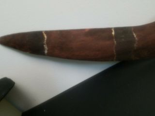 Australian Aboriginal 1955 Boomerang Carved Hand Painted 17.  5 Vintage 2