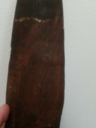 Australian Aboriginal 1955 Boomerang Carved Hand Painted 17.  5 Vintage 5