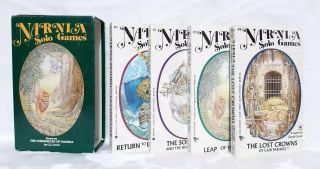 Narnia Solo Games 4 Book Boxed Set 1988 C.  S.  Lewis Vintage Choose Your Adventure