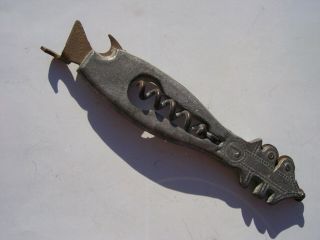 Vintage Corkscrew With Glass - Cutter Combined (advertising) Ca.  1930 - 40
