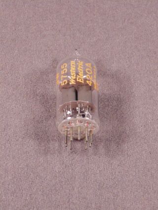 1 5755 Jw Western Electric Clear Top Hifi Amplifier Vintage Vacuum Tube Code 513