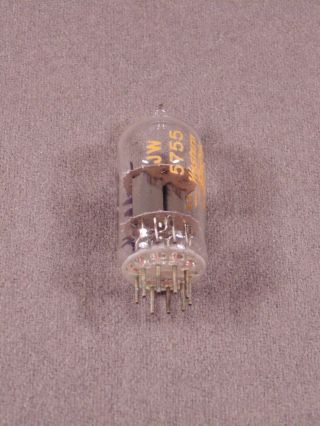 1 5755 JW WESTERN ELECTRIC Clear Top HiFi Amplifier Vintage Vacuum Tube Code 513 2