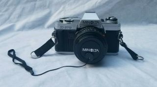 Vtg Minolta X - 370 35mm Film Photo Camera W Md 50mm 1: 1.  7 Lens Japan