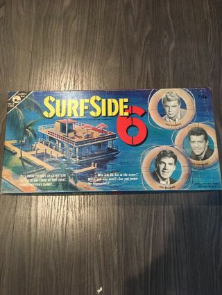 Vintage 1960’s Lowell Surfside 6 Board Game Complete Rare