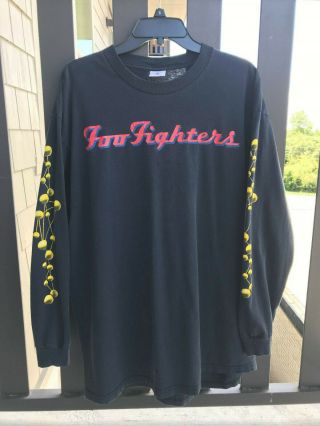 Vintage Foo Fighters Long Sleeve Shirt Black Xl Rare