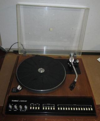 Vintage Heathkit Accutrac Turntable Model Al - 1700 Parts/repair Powers On