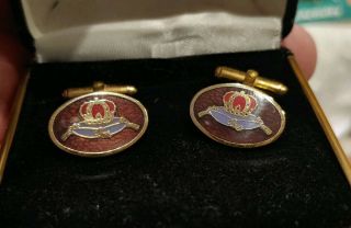 Vintage Unknown Crown Royal Whiskey Cuff Links