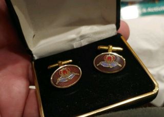 Vintage Unknown Crown Royal Whiskey Cuff Links 3