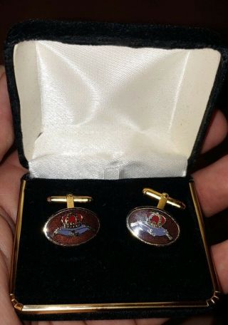 Vintage Unknown Crown Royal Whiskey Cuff Links 6