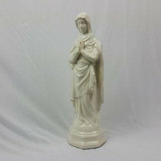 Belleek Porcelain Mother Mary Praying Vintage Blessed Virgin Mary Ireland