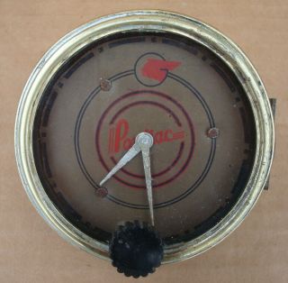 Vintage 1935 - 36 Pontiac Clock Delete Blank With Windup Clock
