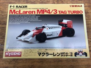 Vintage Kyosho F1 Racer 1/18 Mclaren Mp4 3 Tag Turbo Rc Formula One 1