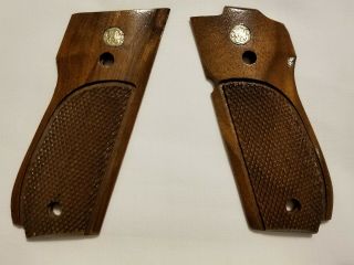 Smith & Wesson S & W 39 52/539/439 Factory Walnut Grips Vintage Nos