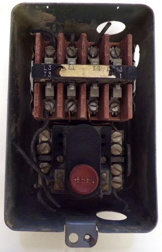 VINTAGE CUTLER HAMMER MOTOR CONTROL SWITCH,  220 V.  COIL 2