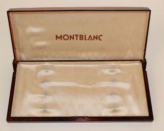 VINTAGE MONTBLANC NO.  12 & 18 BORDEAUX FOUNTAIN & BALLPOINT SET IN ORIG.  BOX 6