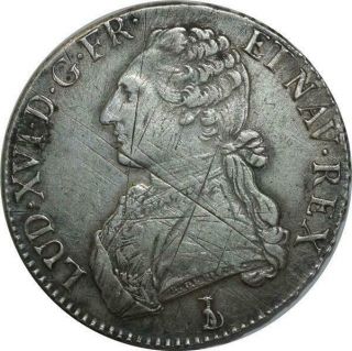 O1527 RARE Ecu Louis XVI 1790 T Nantes Argent Silver - M offre 2