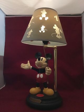 Vintage Animated Talking Mickey Mouse Lamp