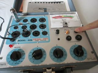 Vintage B&K Dyna Jet Model 606 Dynascan Tube Tester w/manuals – 5