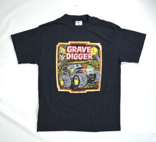 Vintage Grave Digger Monster Truck Dennis Anderson T Shirt - L