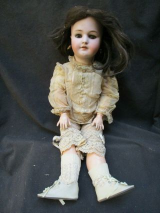 Antique German Heinrich Handwerck Simon Halbig 3 Bisque Head Girl Doll