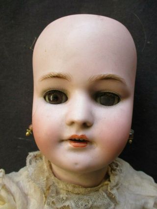 Antique German Heinrich Handwerck SImon Halbig 3 Bisque Head Girl Doll 2