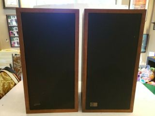 Epi Epicure M 100 Pair Vintage Wood Speakers Work Early 70 