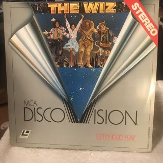 The Wiz Michael Jackson Diana Ross Discovision Laserdisc Movie Vtg Date 1978 B2