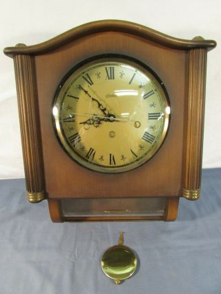 Vintage Linden Friedrich Mauthe 8 Day Westminster Chime Wall Clock