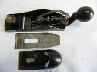 RARE TYPE 6 STANLEY No.  9 - 3/4 BLOCK PLANE - 98 JAPANNING - PERFECT HANDLE 8