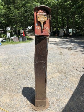 Vintage Fire Department Alarm Call Box Station York Fire Department