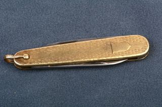 Vintage Esemco 14k Gold Cased Folding Watch Fob Knife