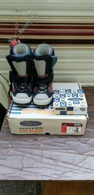 Clicker Step In Boots K2 Snowboarding,  Vintage Shimano Japan Bindings 12m Unisex