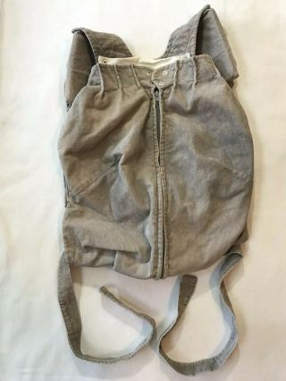 Vintage Grey Corduroy Snugli Front Baby Carrier Canadian 70s Babies